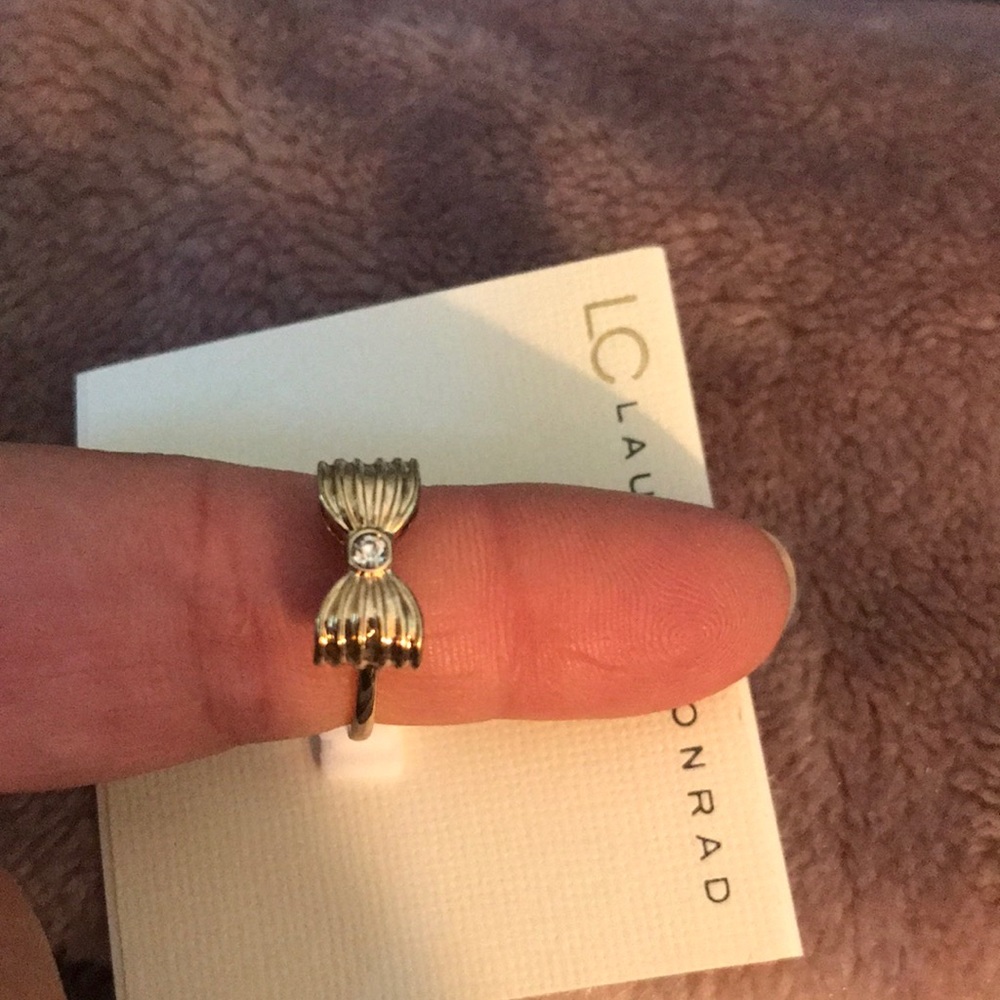 Lc Lauren Conrad gold bow ring